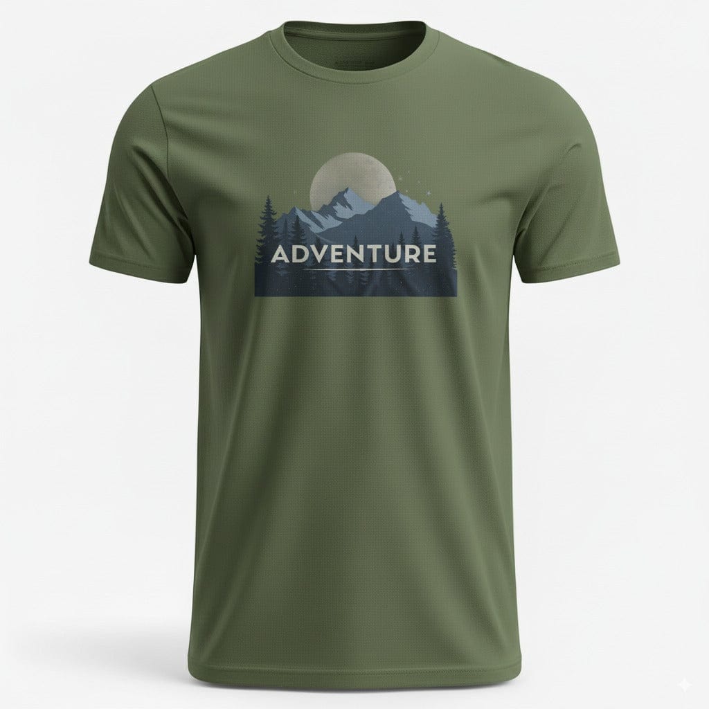 OutfitPeak S / Military Green Adventure Nature Tee