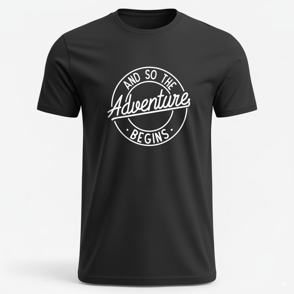 OutfitPeak Physical Item S / Black And So The Adventure Begins Tee