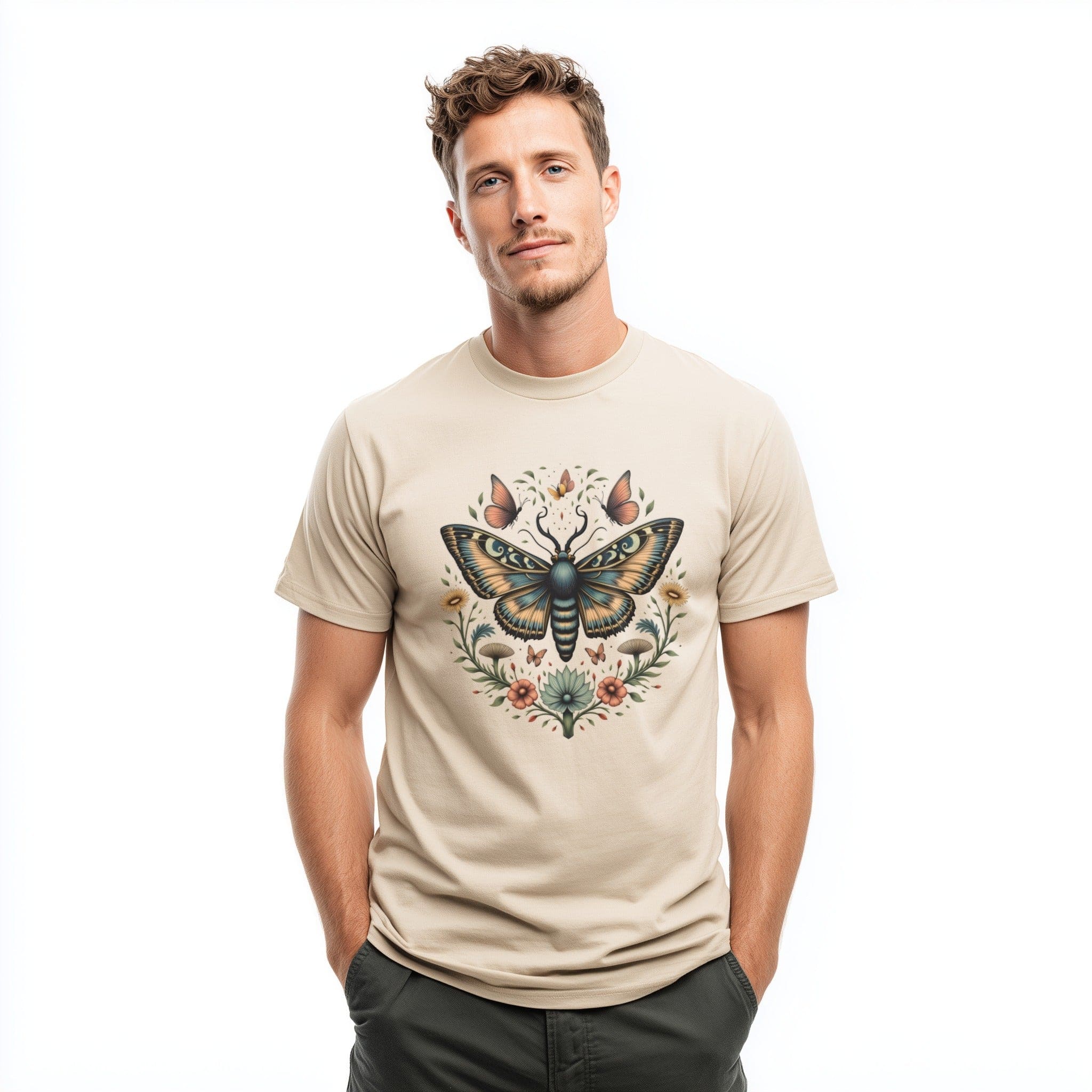 OutfitPeak Artistic Moth Tee