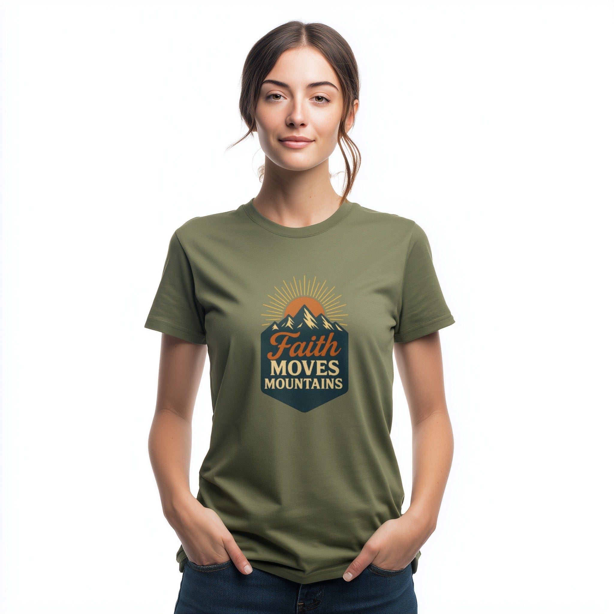 OutfitPeak Physical Item Faith Moves Mountains Tee