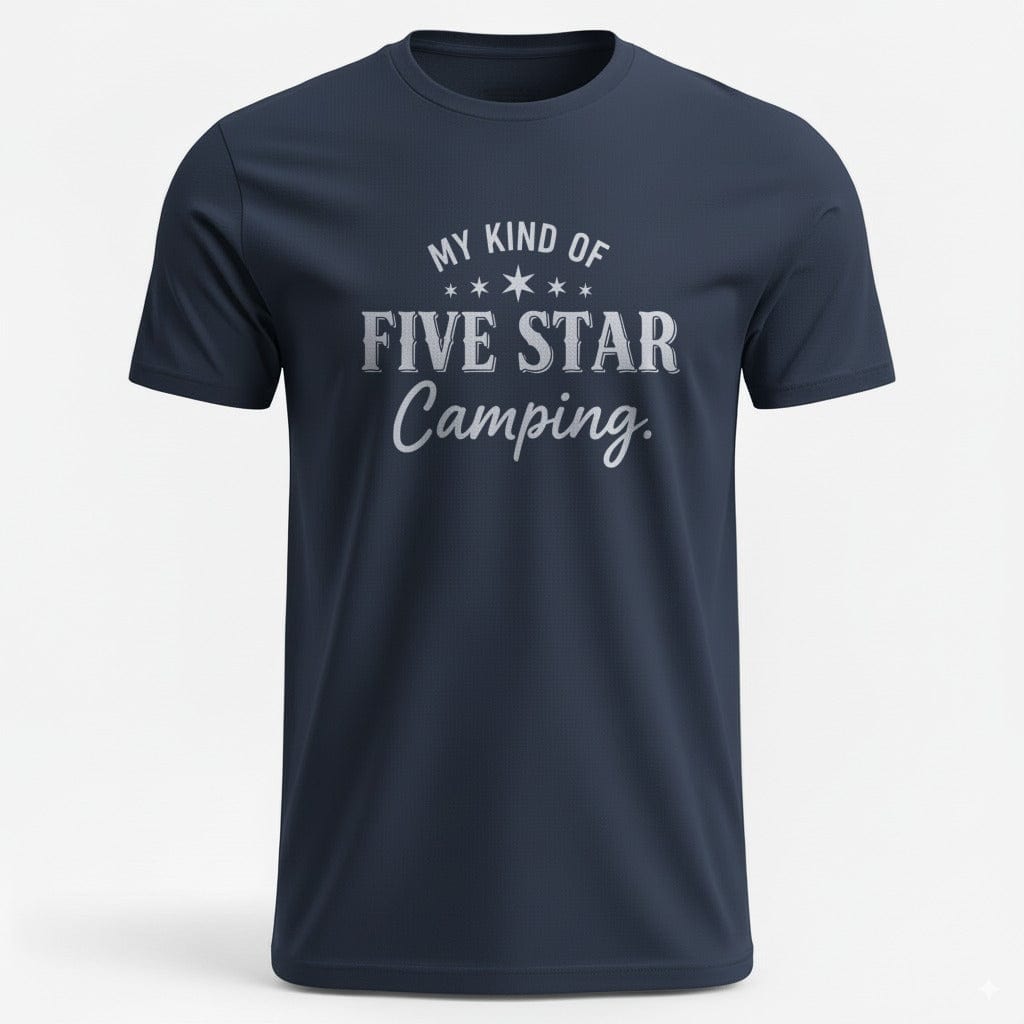 OutfitPeak Navy / S Five Star Camping Tee