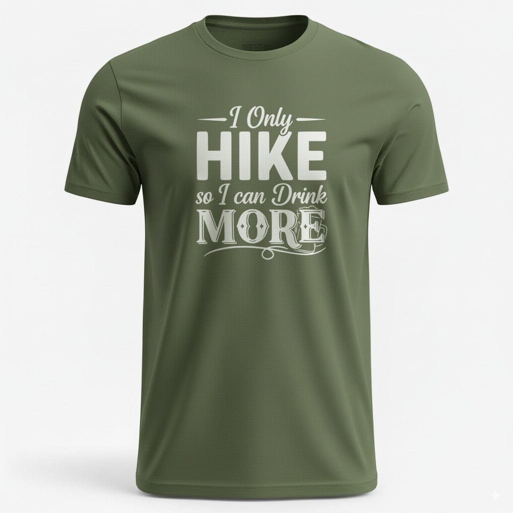 OutfitPeak Military Green / S Hike More Drink More Tee