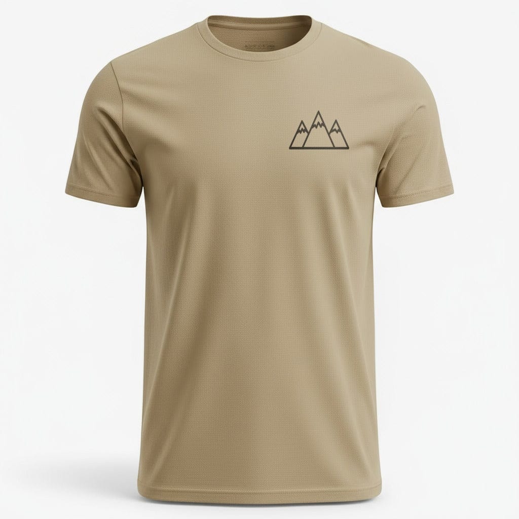 OutfitPeak Sand / S Minimalist Mountain T-Shirt