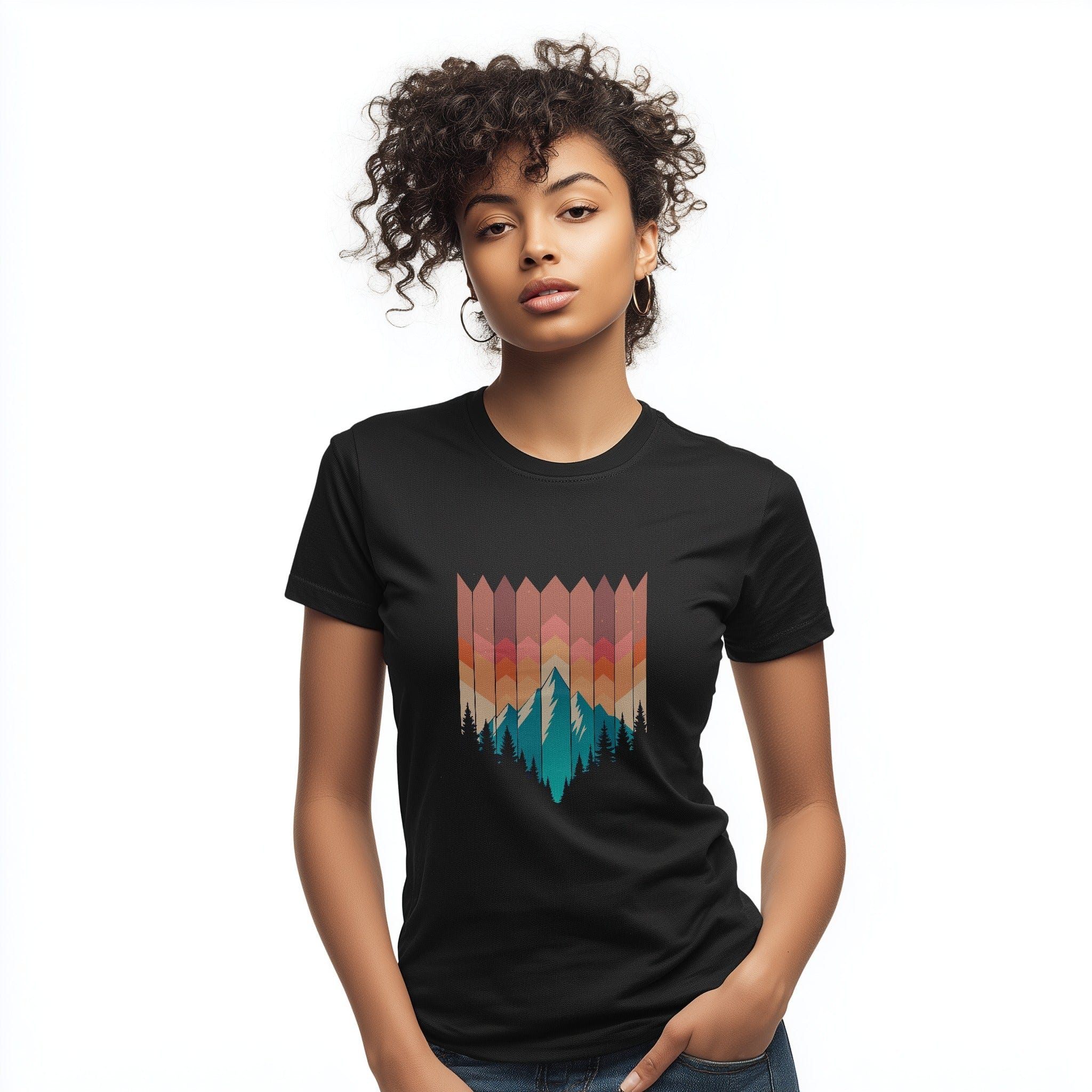 OutfitPeak Mountain Illustration Tee