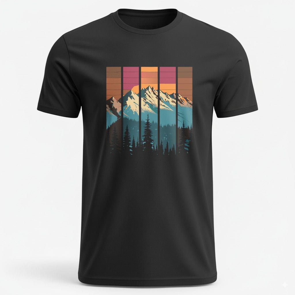 OutfitPeak Black / XS Mountains In Sunset Tee
