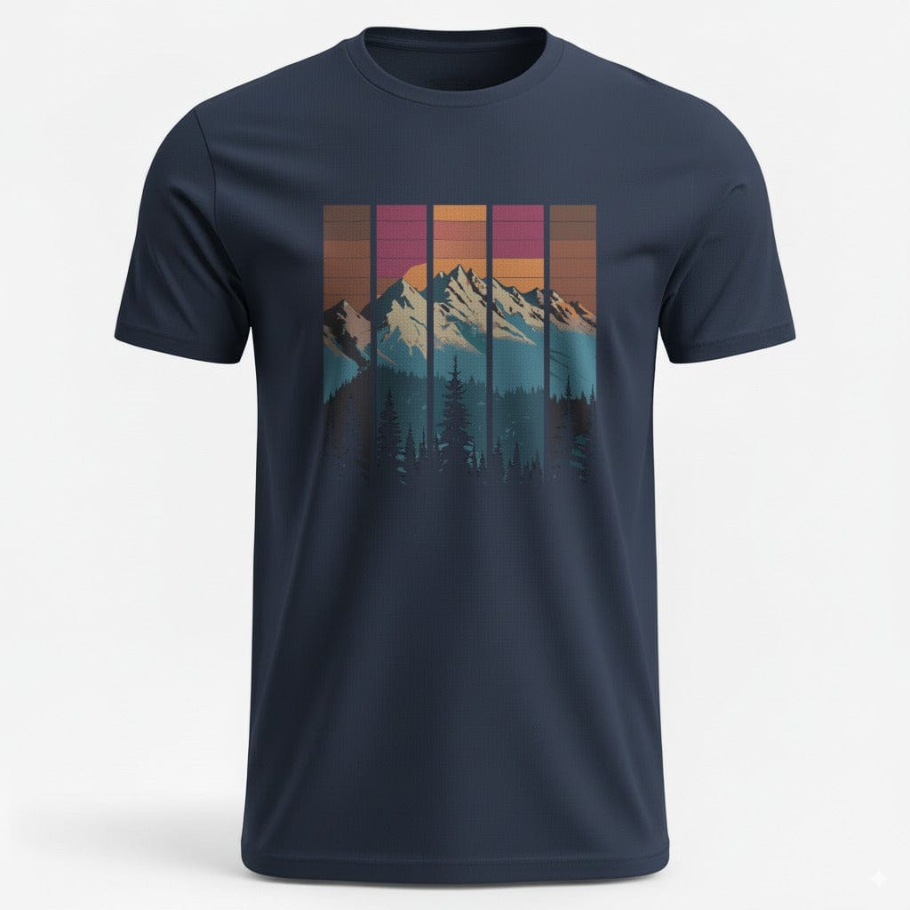 OutfitPeak Navy / XS Mountains In Sunset Tee