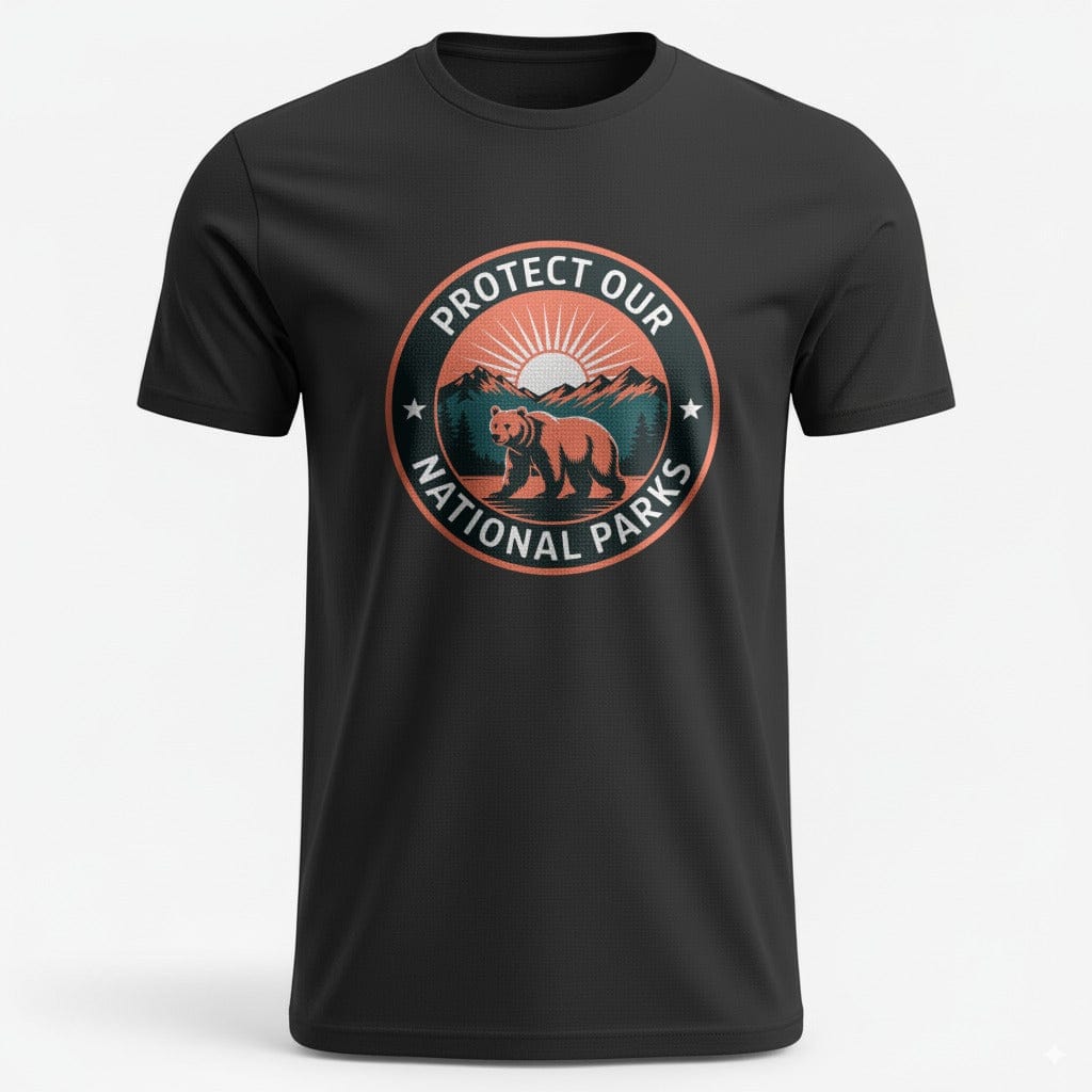 OutfitPeak XS / Black National Parks Bear Tee