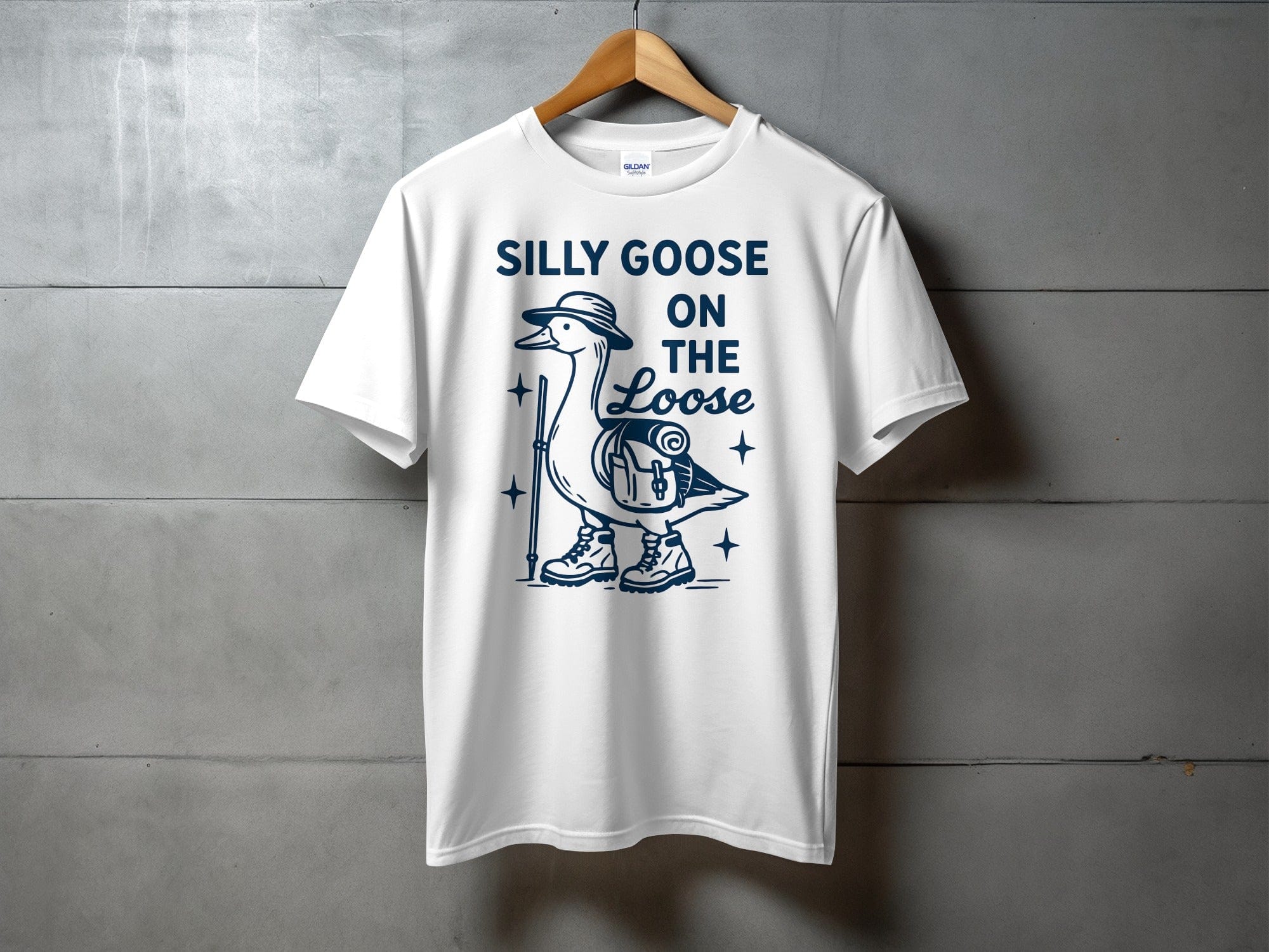 OutfitPeak XS / White Silly Goose Tee