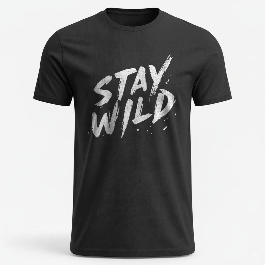 OutfitPeak Black / S Stay Wild Tee
