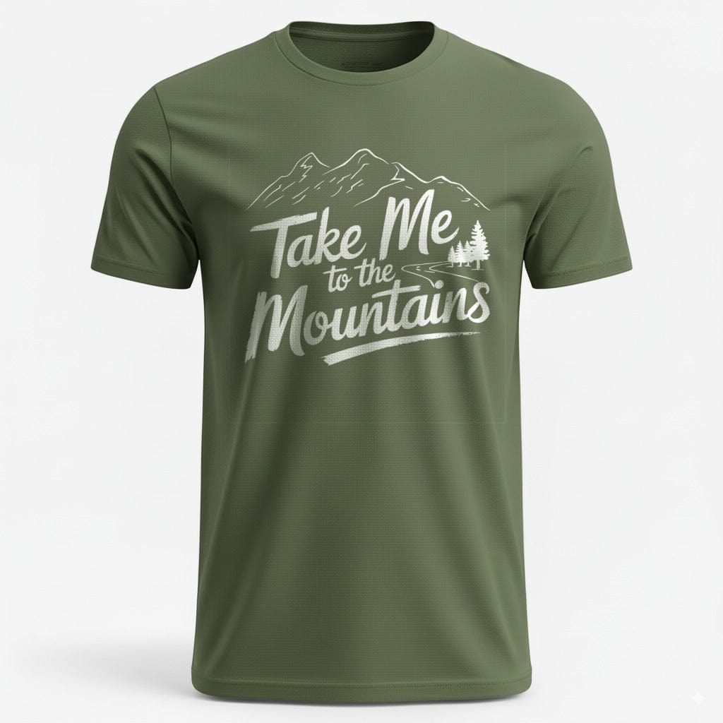 OutfitPeak Military Green / S Take Me to Mountains Tee