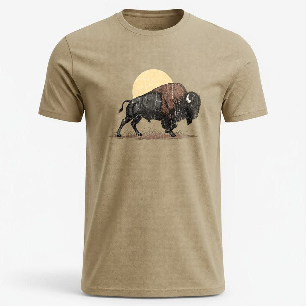 OutfitPeak S / Sand Vintage Bison Sunset Tee
