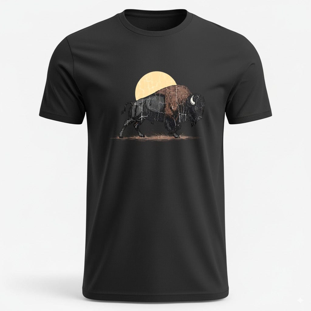 OutfitPeak XS / Black Vintage Bison Sunset Tee