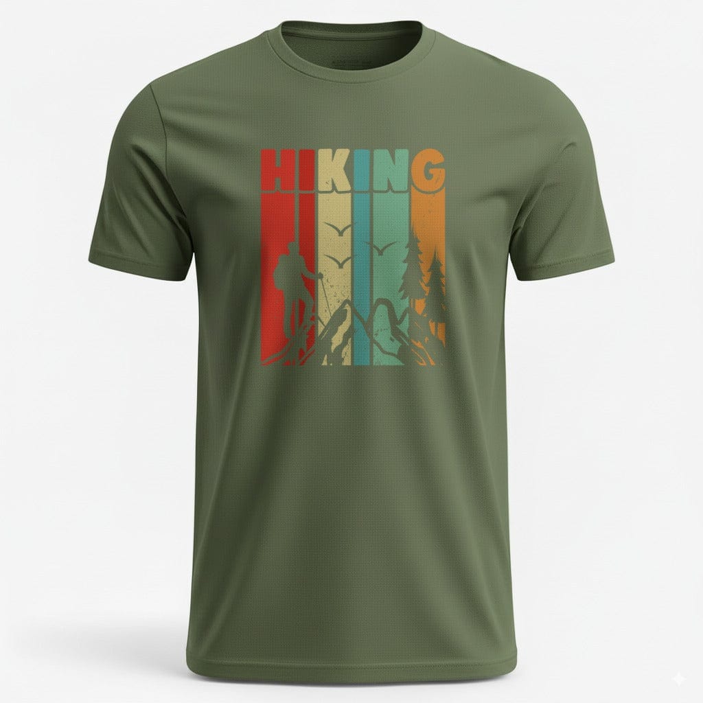 OutfitPeak Military Green / S Vintage Hiking Tee