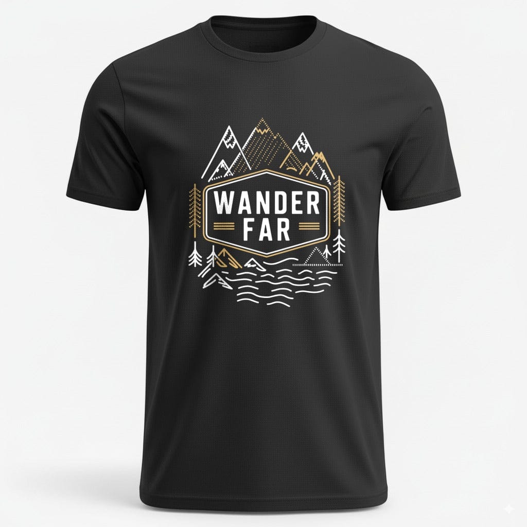 OutfitPeak Black / XS Wander Far Tee