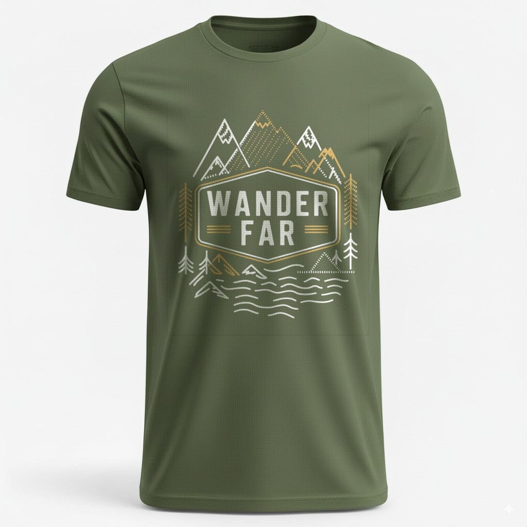 OutfitPeak Military Green / S Wander Far Tee