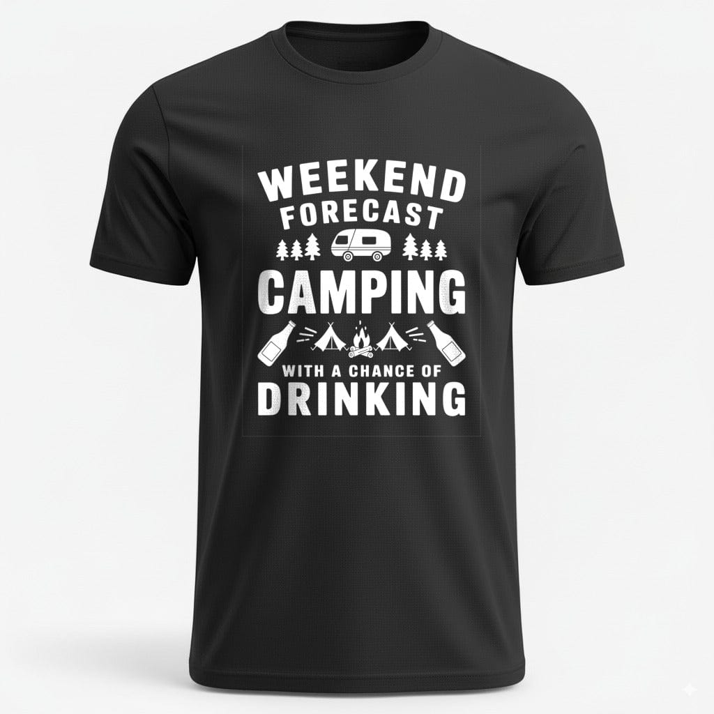 OutfitPeak Physical Item Black / S Weekend Forecast Camping Tee