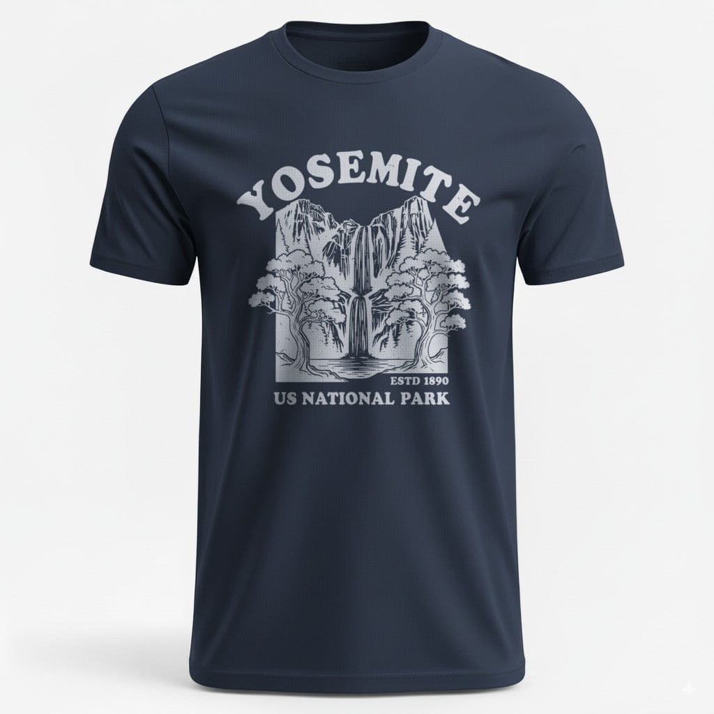 OutfitPeak Physical Item Yosemite Falls Graphic Tee - National Park Souvenir T-Shirt