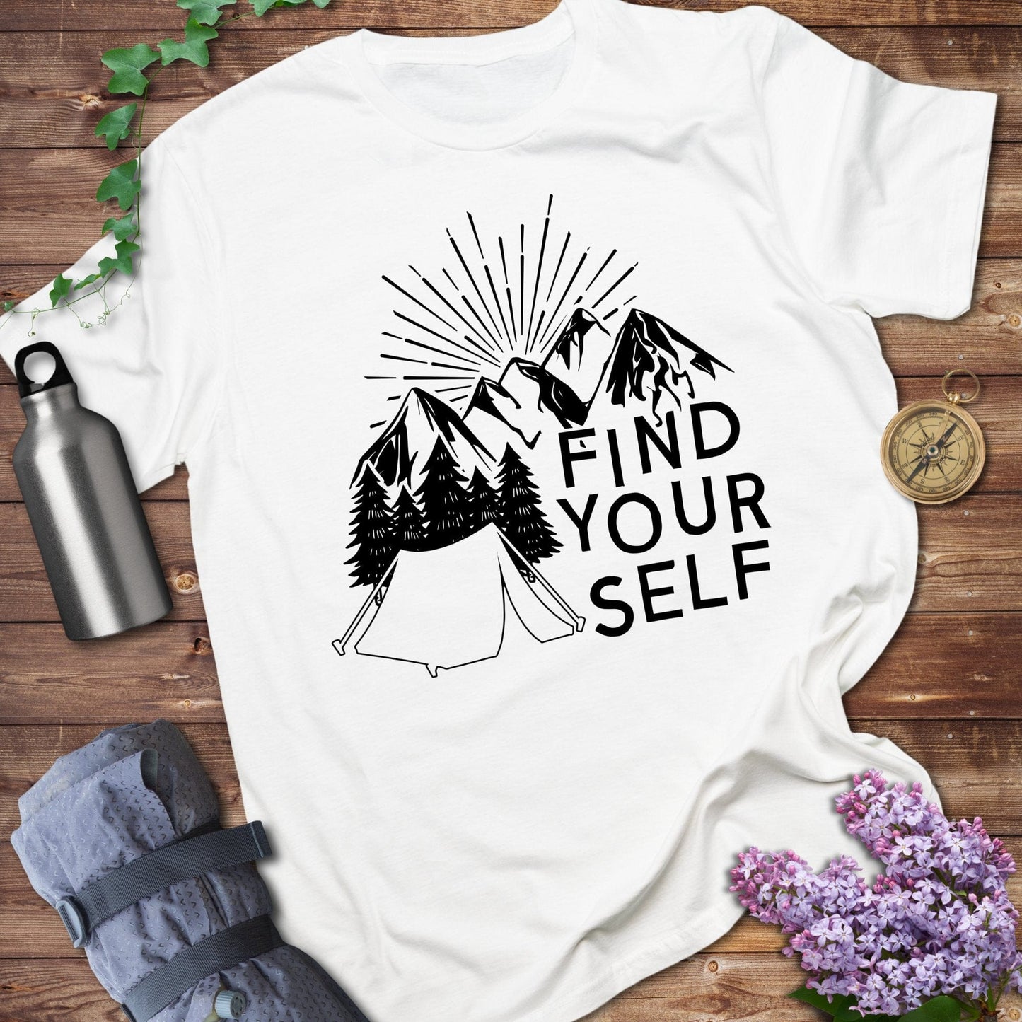 Find Your Self Mountain Camping T-shirt product type