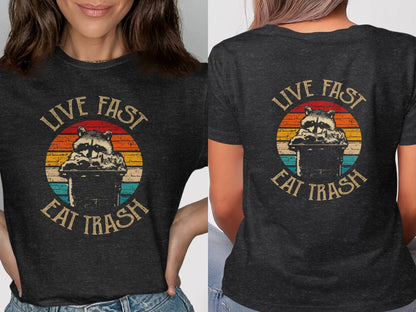 Live Fast Eat Trash Graphic Printed T-shirt product