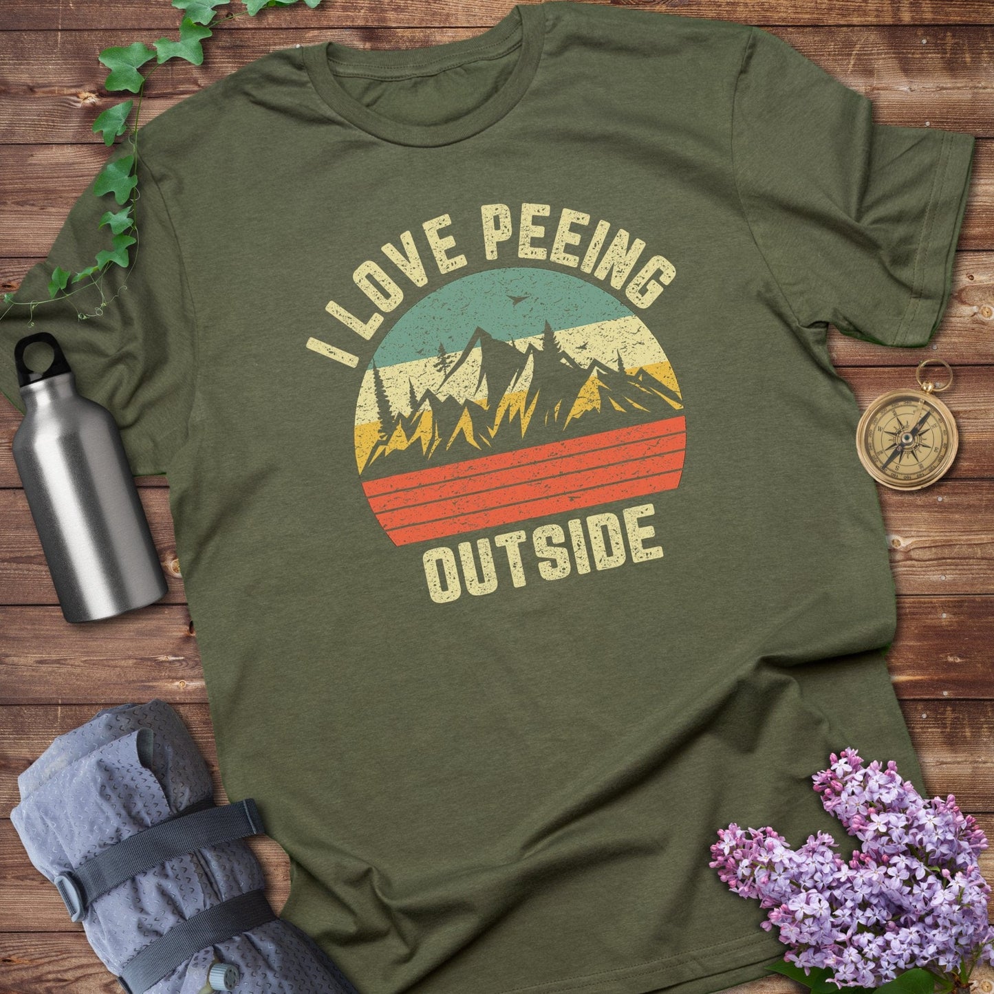 I Love Peeing Outside Graphic Tee Shirt product