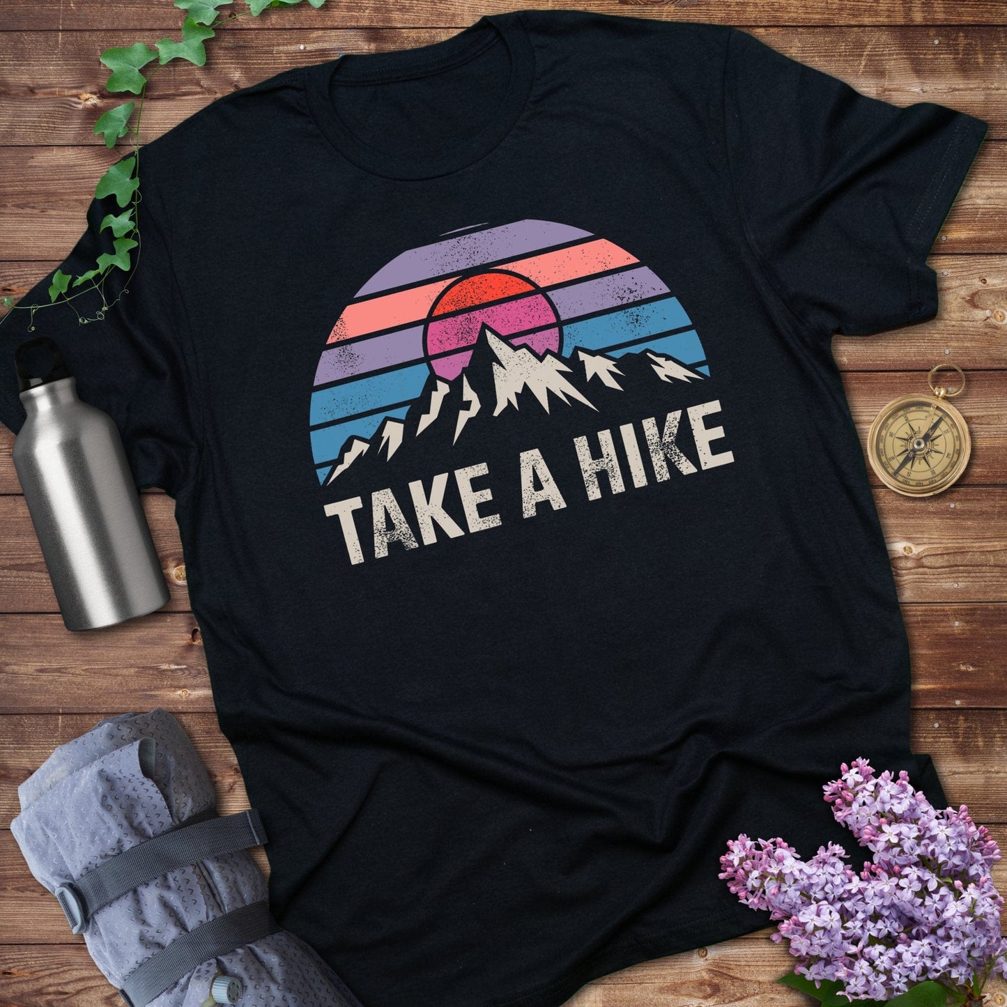 Vintage Retro Take a Hike Mountains T-shirt product type
