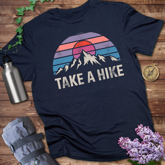 Take A Hike Colorful Mountains Design T-Shirt product type