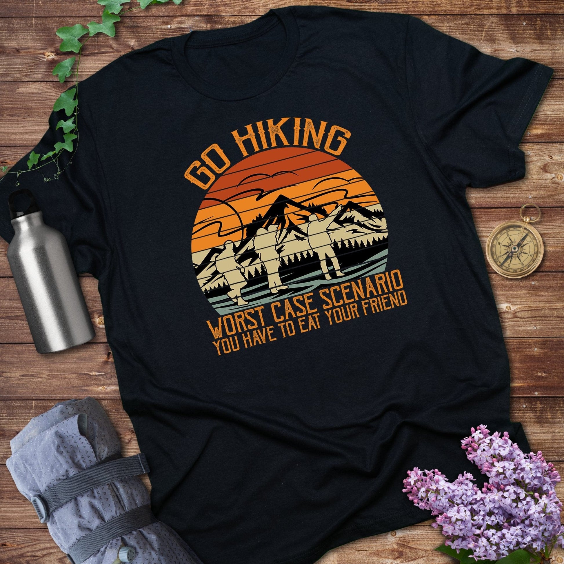 Go Hiking Worst Case Scenario Humorous T-Shirt product
