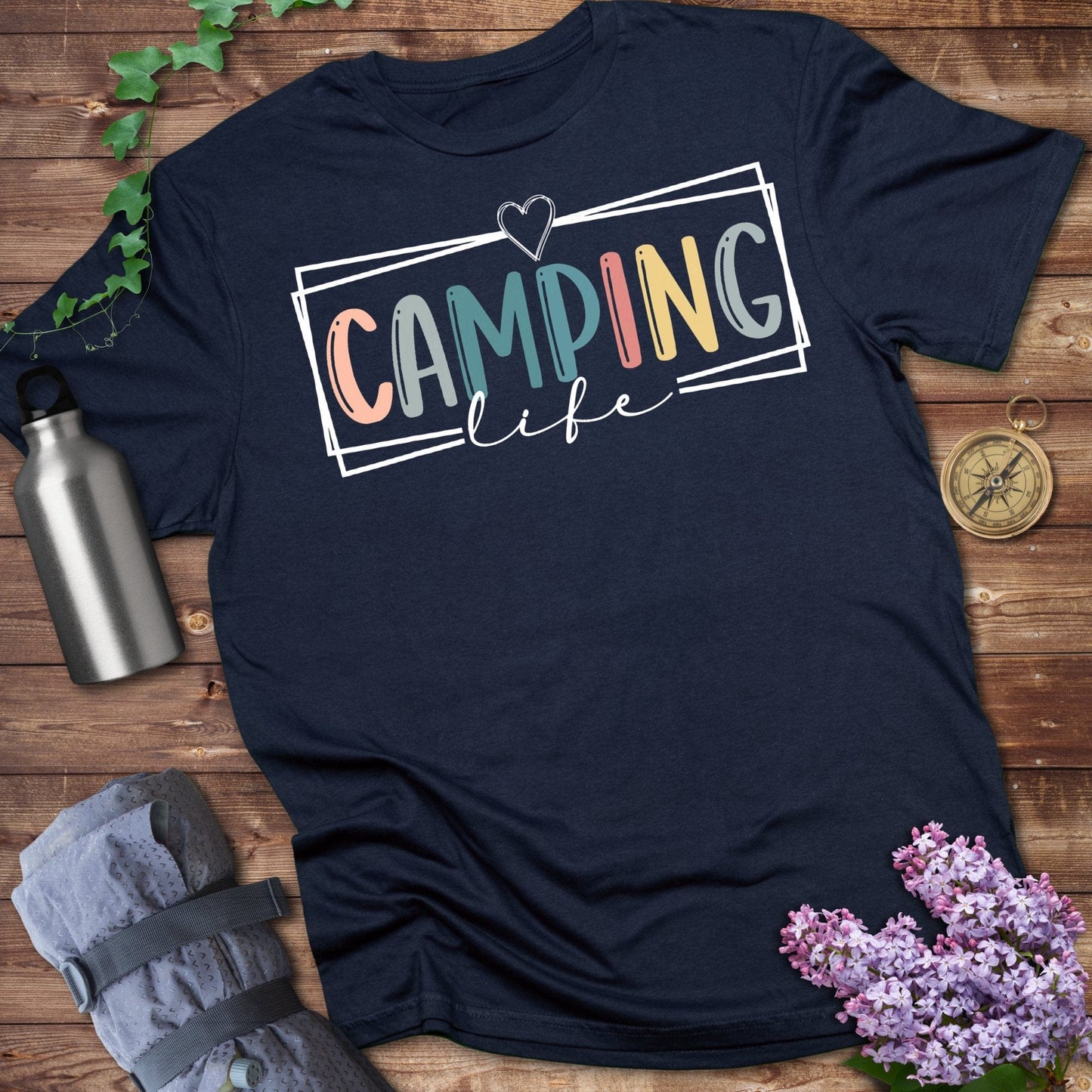 Camping Life Graphic Printed Casual T-Shirt product