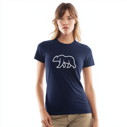 Navy Blue T-shirt With Bear Design Casual product type
