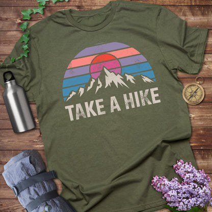 Take A Hike Mountains Sunset Graphic T-Shirt product