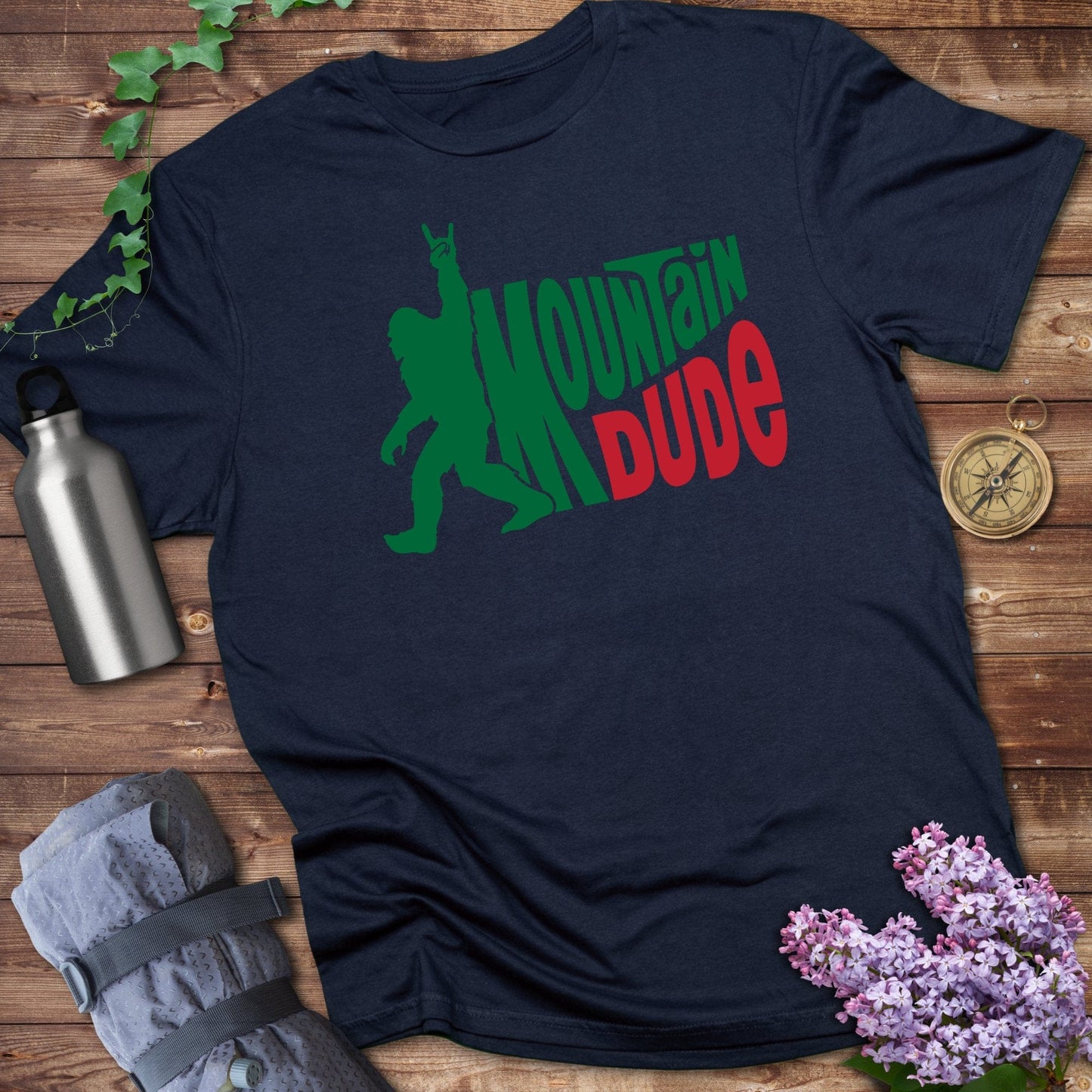 Mountain Dude Graphic Bigfoot Printed T-shirt product