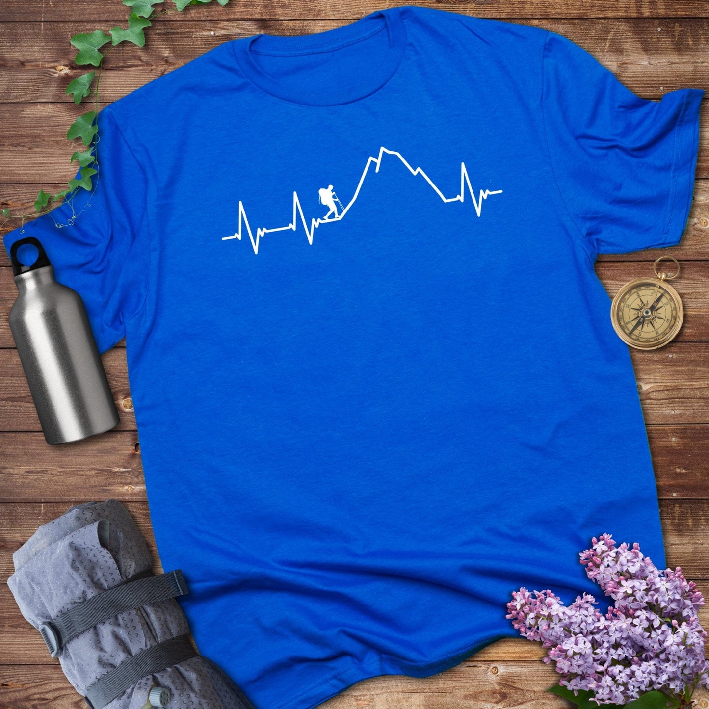 Mountain Climbing Heartbeat Graphic T-shirt product type