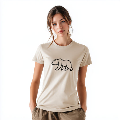 Stylish Graphic Bear Design Women's T-shirt product type