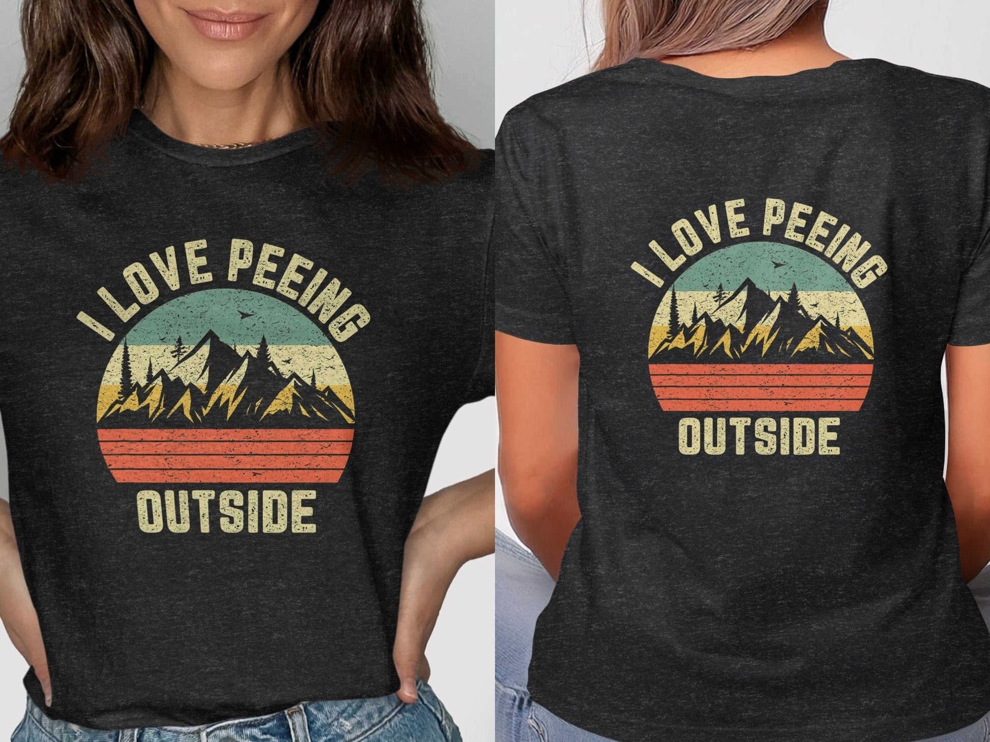 I Love Peeing Outside Funny Graphic T-Shirt product type