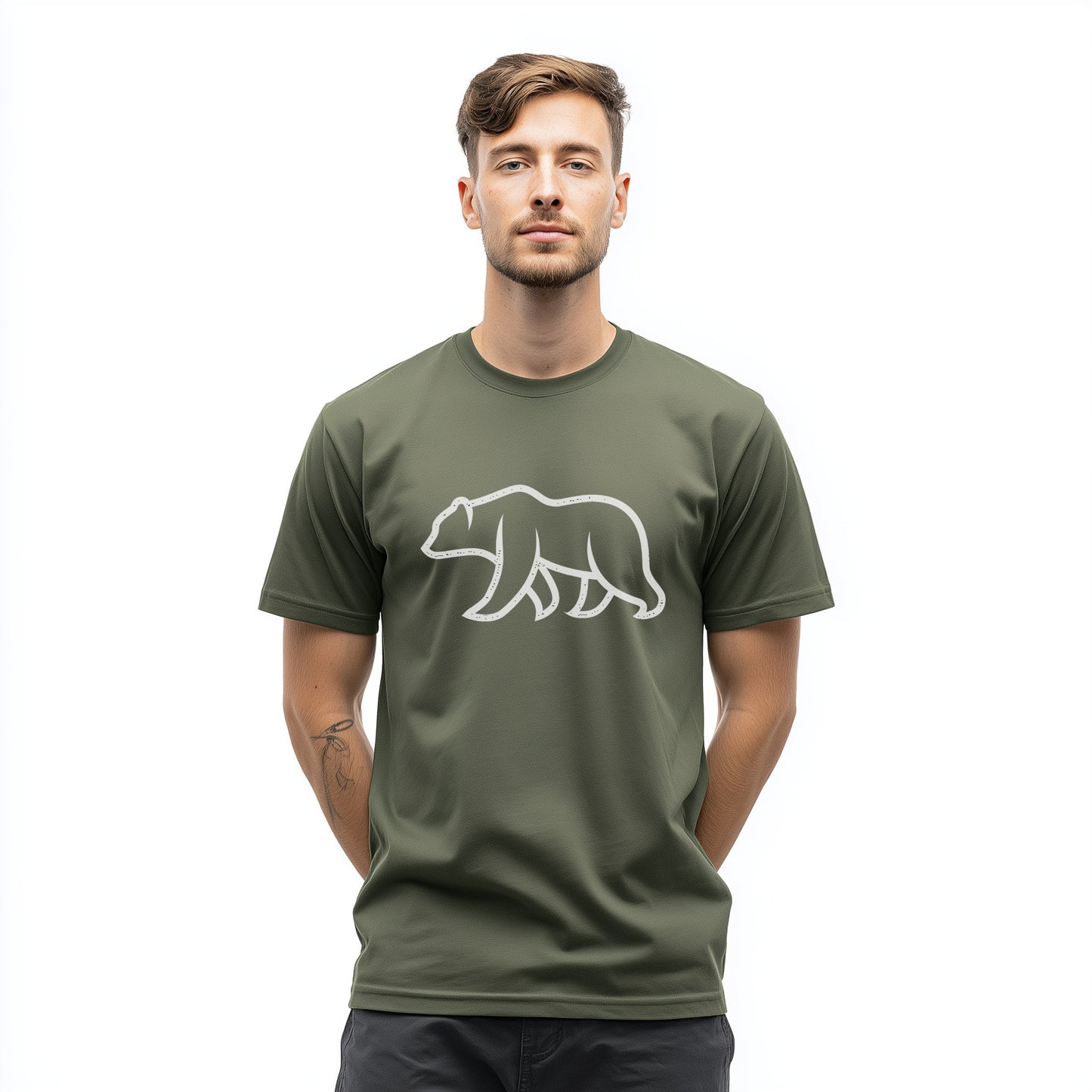 Bear Print Design Classic Fit T-shirt product type