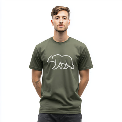 Bear Print Design Classic Fit T-shirt product type