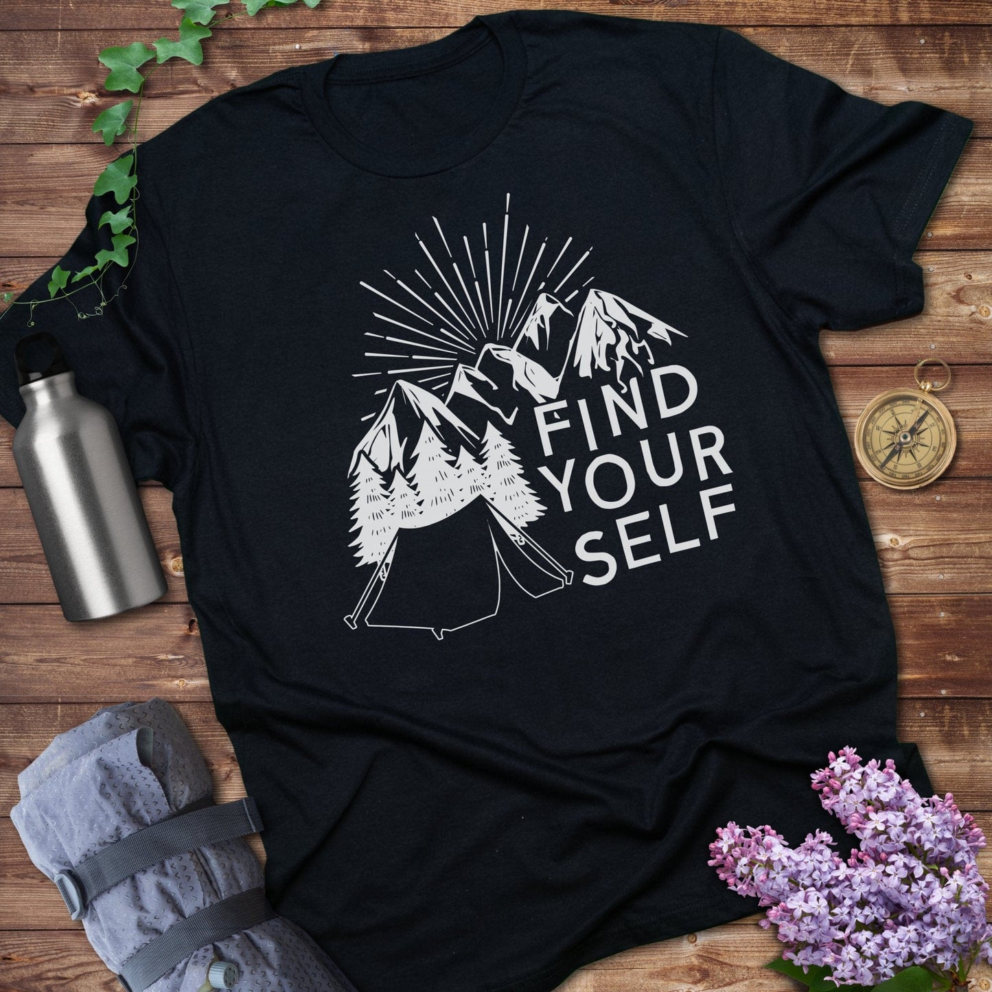 Find Your Self Camping Mountains T-Shirt product type