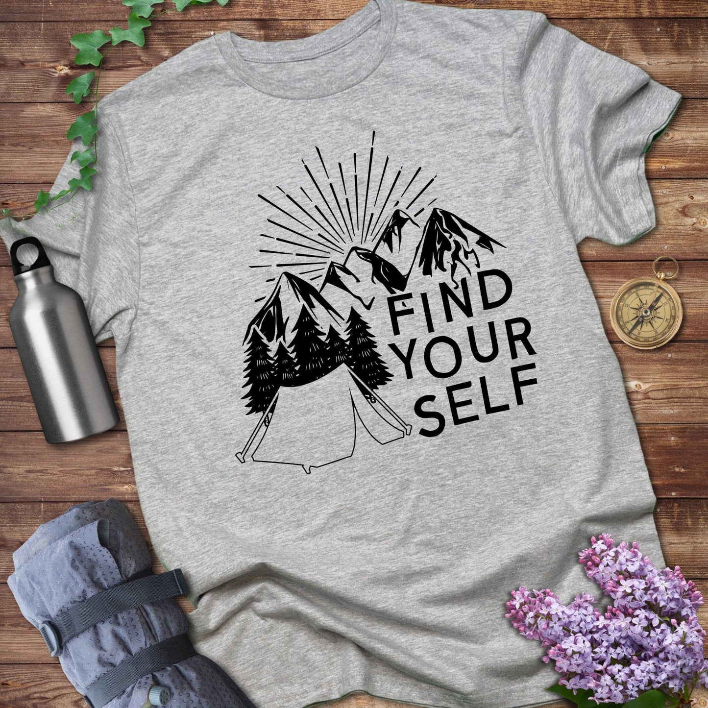 Find Your Self Mountain Camping Graphic Shirt product