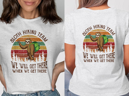 Sloth Hiking Team We Will Get There T-shirt product