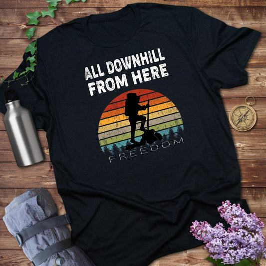 All Downhill From Here Vintage Freedom T-Shirt product type