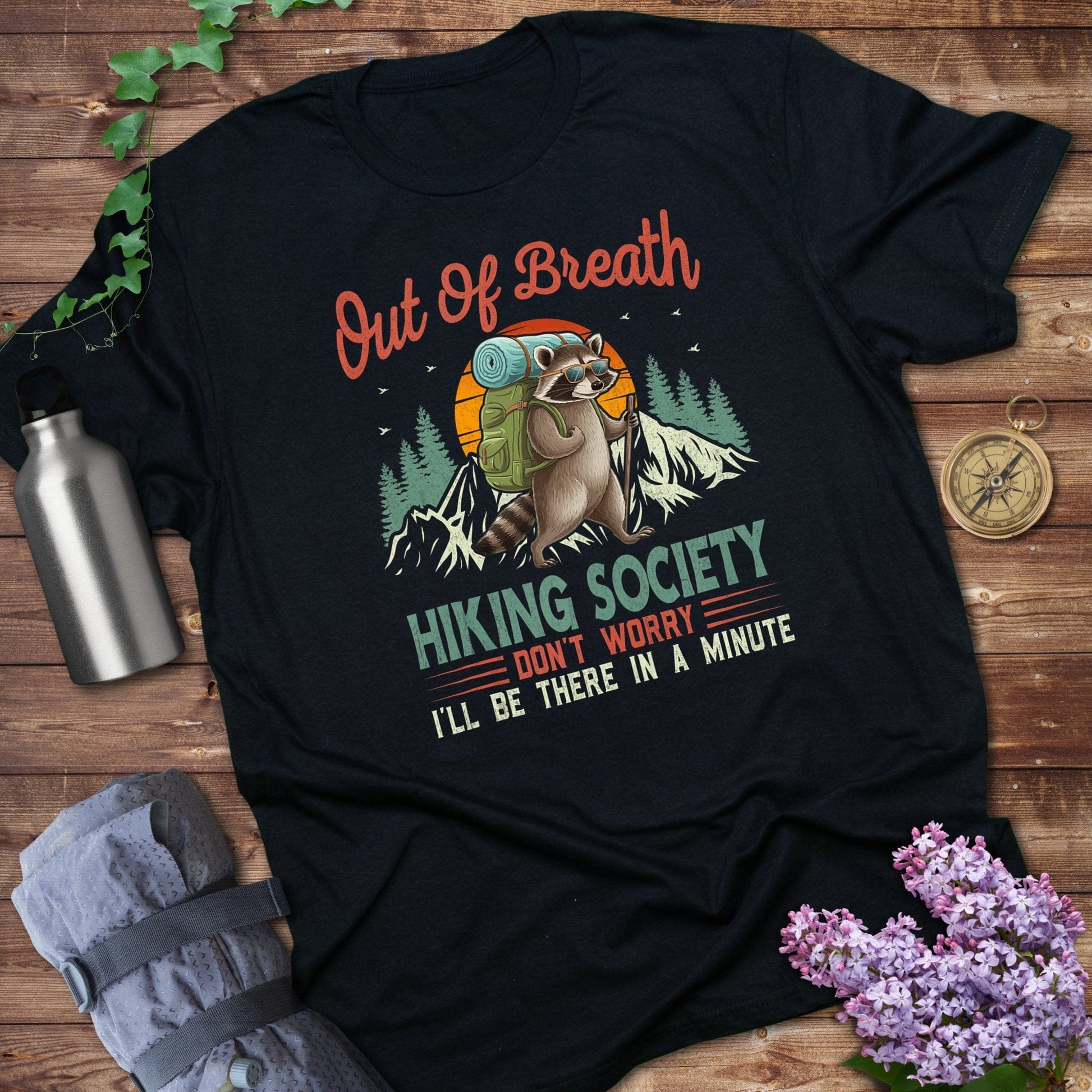 Out of Breath Hiking Society Raccoon Graphic Tee product type