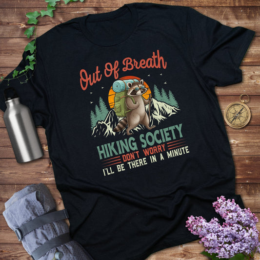 Out of Breath Hiking Society Raccoon Graphic Tee product type