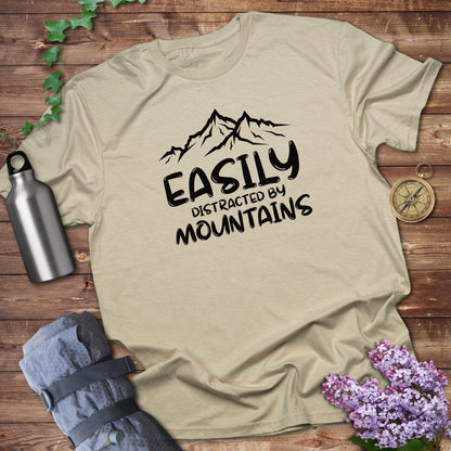 Easily Distracted by Mountains Graphic Tee product