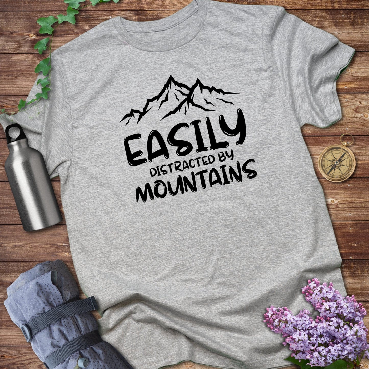 Easily Distracted by Mountains Graphic Shirt product type