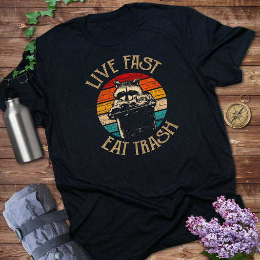 Live Fast Eat Trash Graphic Tee Shirt product