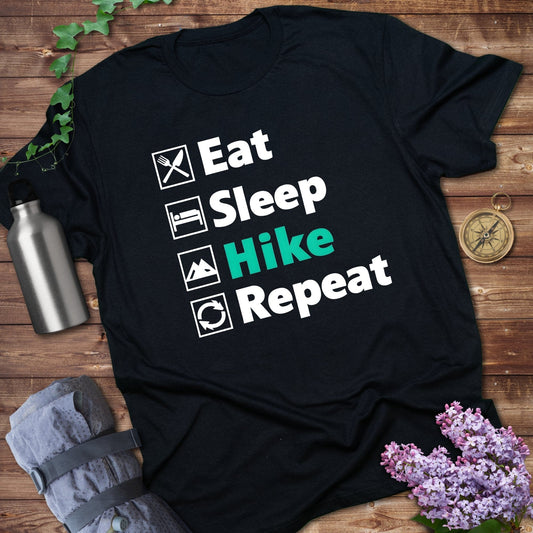 Eat Sleep Hike Repeat T-shirt