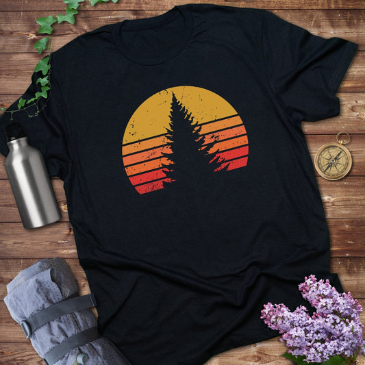 Retro Pinetree Sunset