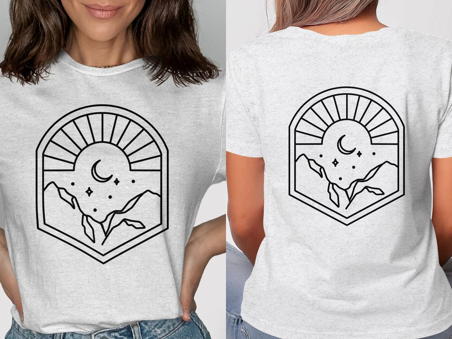 Minimalistic Wilderness NIght Tee