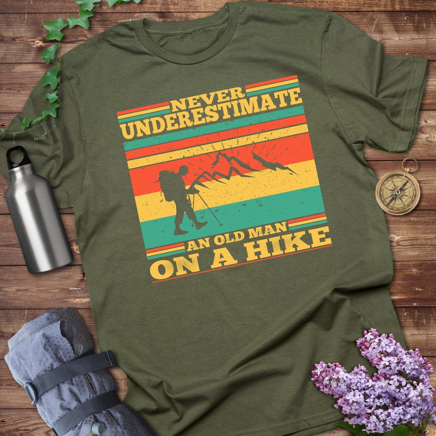 Never Underestimate An Old Man Tee