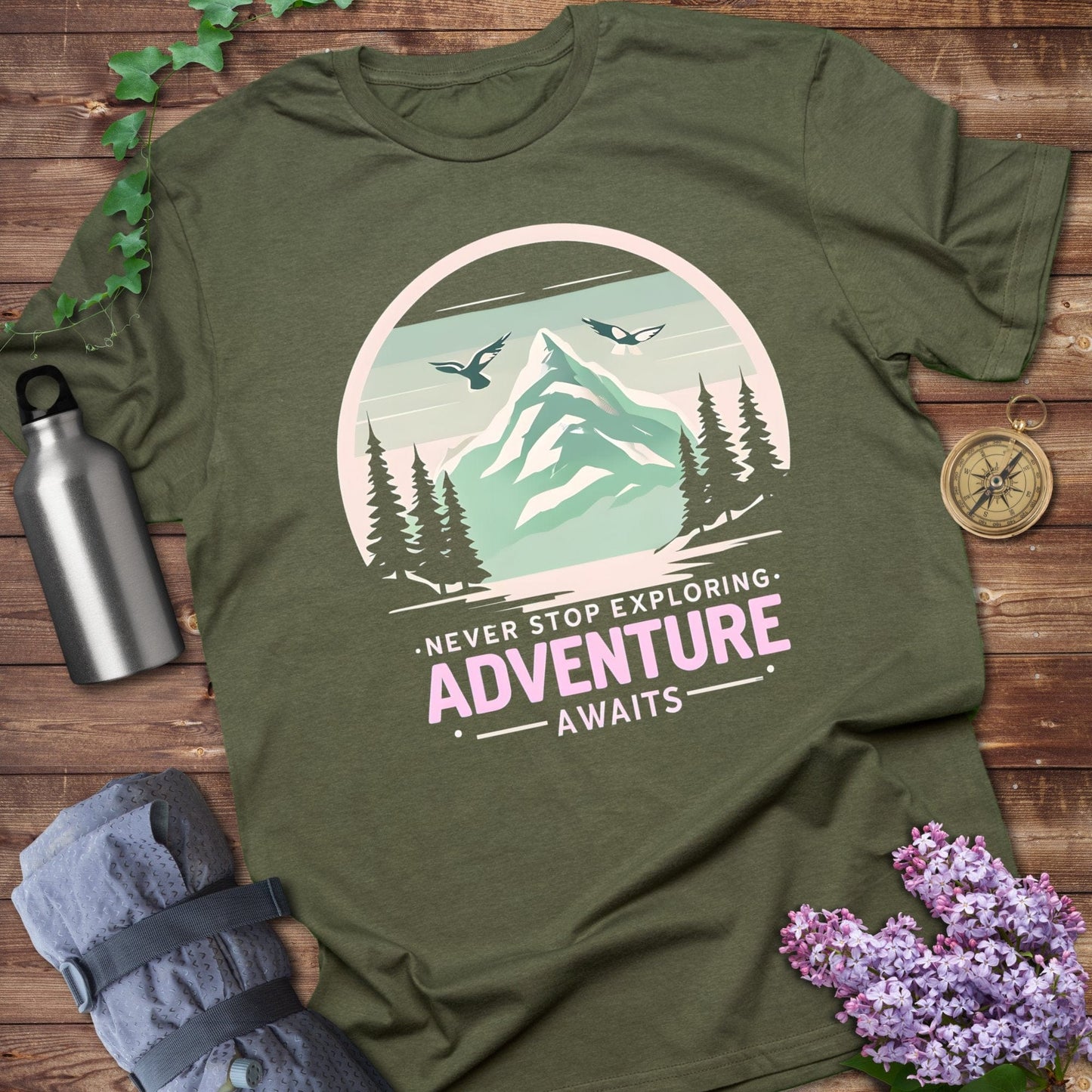 Serene Mountain Adventure Awaits Tee